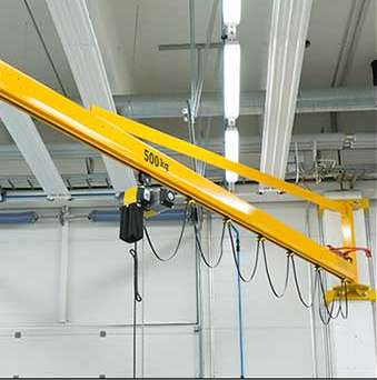 小型250KG电动葫芦折臂吊 360°旋转折臂式悬臂吊起重机