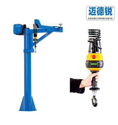 Small 250KG electric hoist folding arm crane 360 ° rotating folding arm cantilever crane