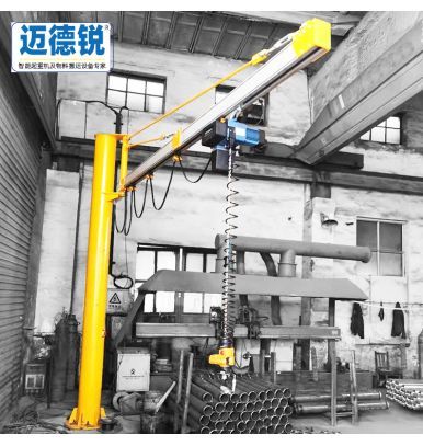 Aluminum alloy manual cantilever crane, aluminum track rotary arm crane, Yale electric hoist cantile